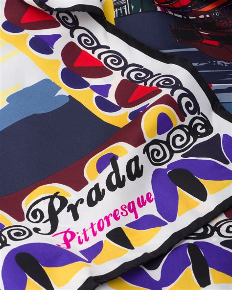 prada silk scarf